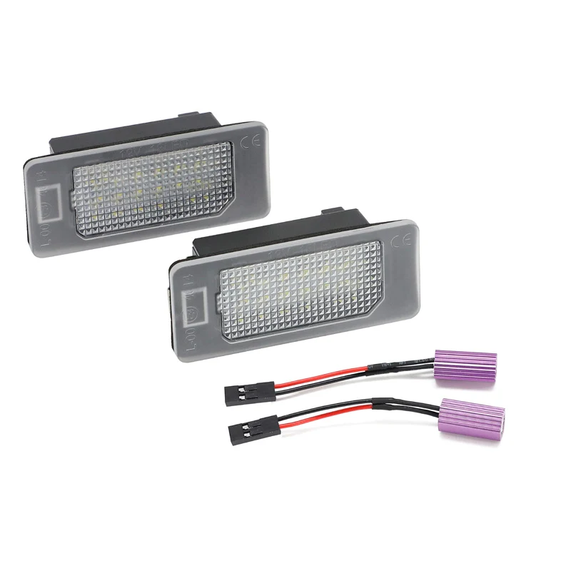 AutoStyle, LED-nummerskyltsbelysning, passar Skoda Octavia III/Fabia III/Kodiaq/Rapid/Superb III/Yeti