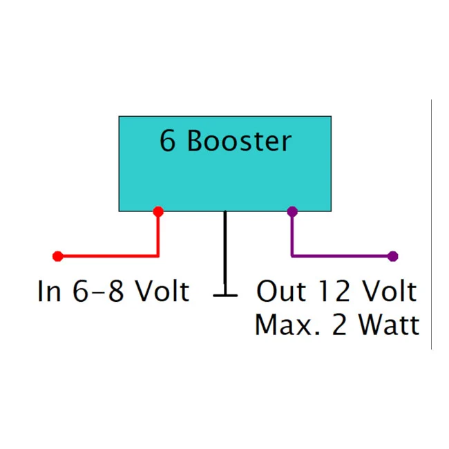 Axel Joost Elektronik 6 Booster Omvandlare 6V till 12V