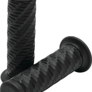 Bikers Choice 1 Inch Black Spiral Grip