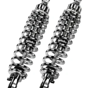 Bitubo WME0 Twinshocks Adjustable: Spring Preload, Rebound, Length 336mm, Chrome Edition