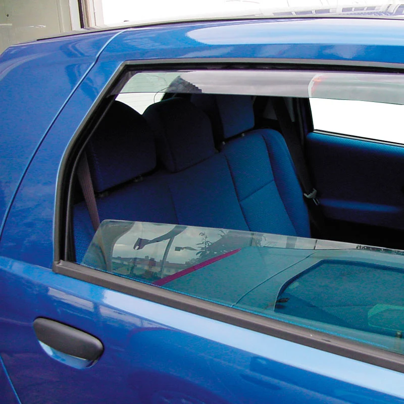 ClimAir, Vindavvisare för bakdörrar, Rökfärgad, passar Mitsubishi Lancer 4 dörrar 2008-