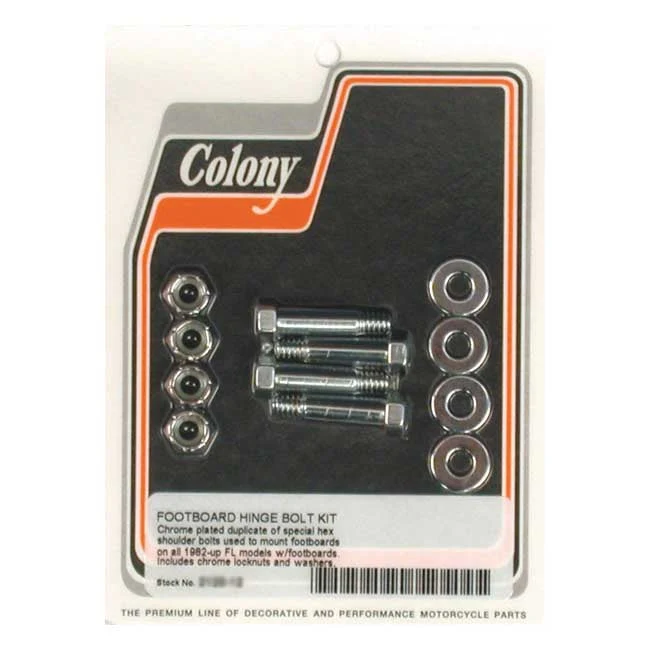 Colony Rider Insex Kit för Fotplattor till Harley