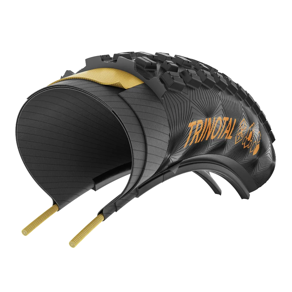 CONTINENTAL TRINOTAL Trail Rapid 29x2.40 Tubeless Ready Soft Brown-däck