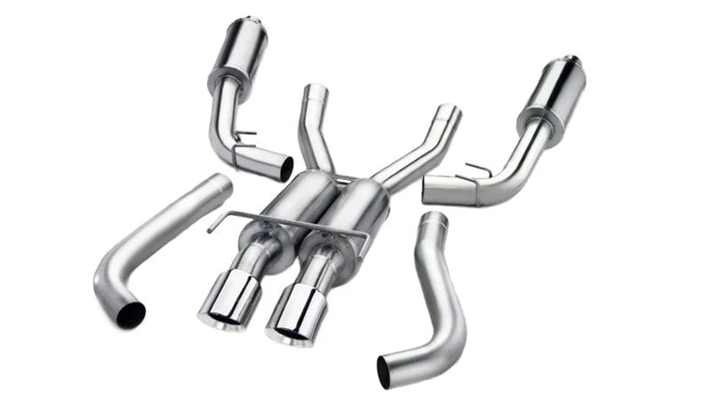 Corsa 2011-2014 Ford F-150 Raptor 6.2L V8 133in Wheelbase Black Xtreme Cat-Back Exhaust