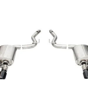 Corsa 2024+ Ford Mustang V8 5.0L 3in Axle-Back Exhaust System w/ Twin 4in Black Pro-Series Tips