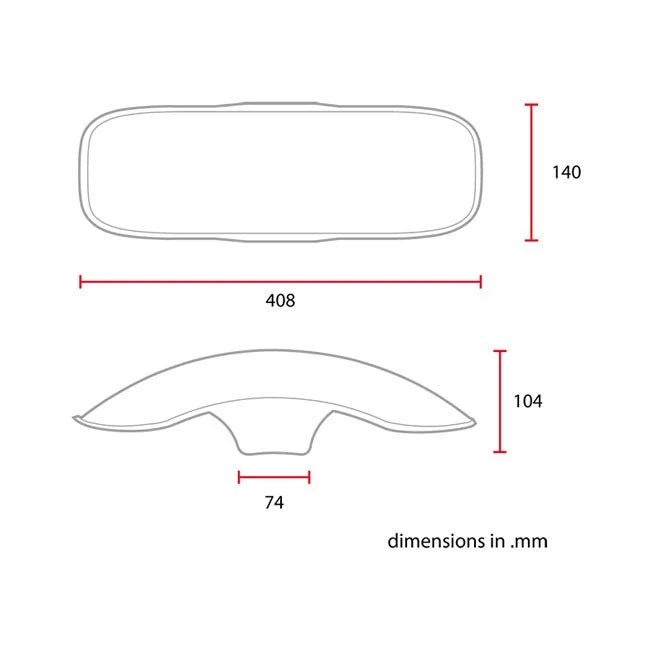C-Racer 17/18" Universal Framskärm No3 L
