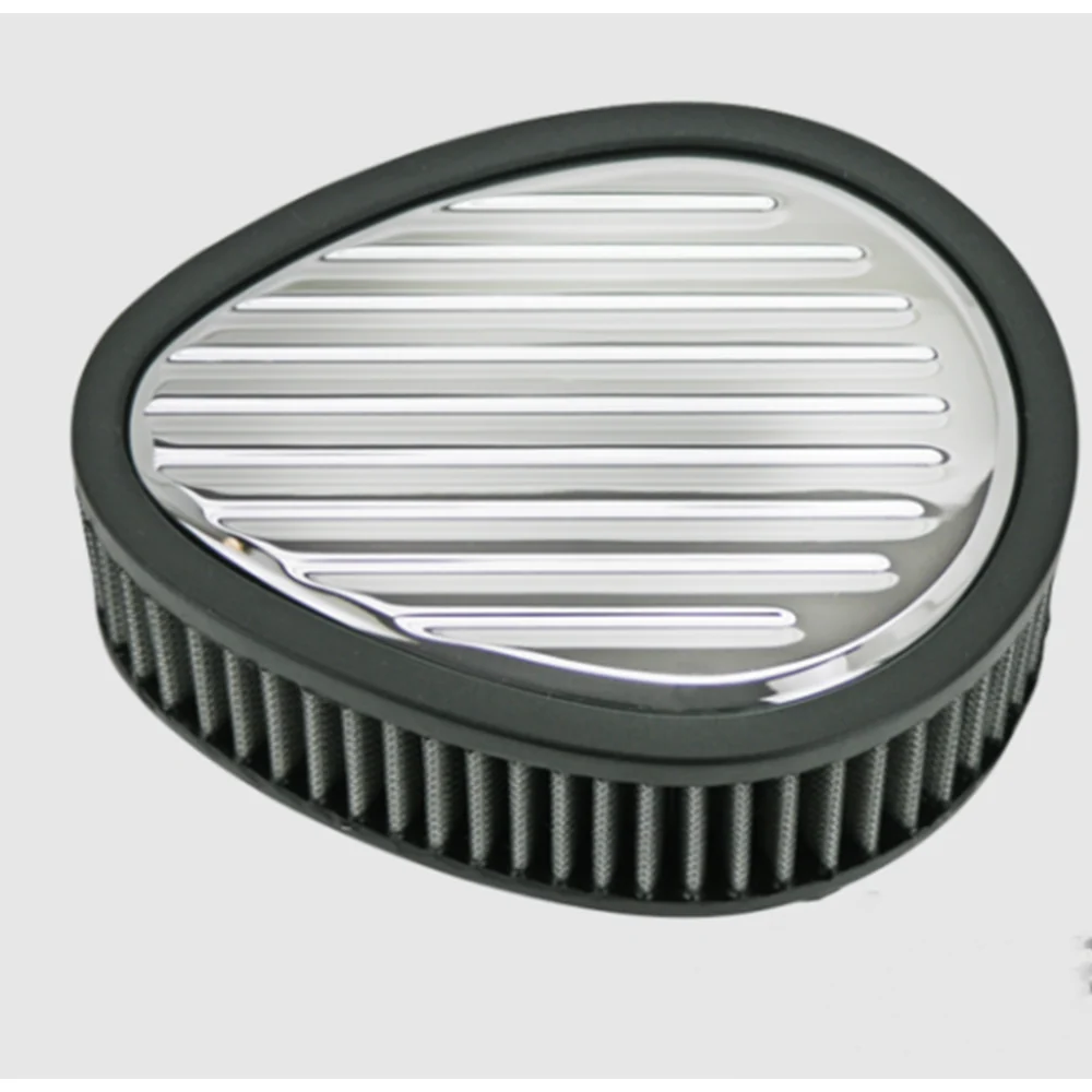 Cyclesmiths Billet Air Cleaner Teardrop Grooved HD
