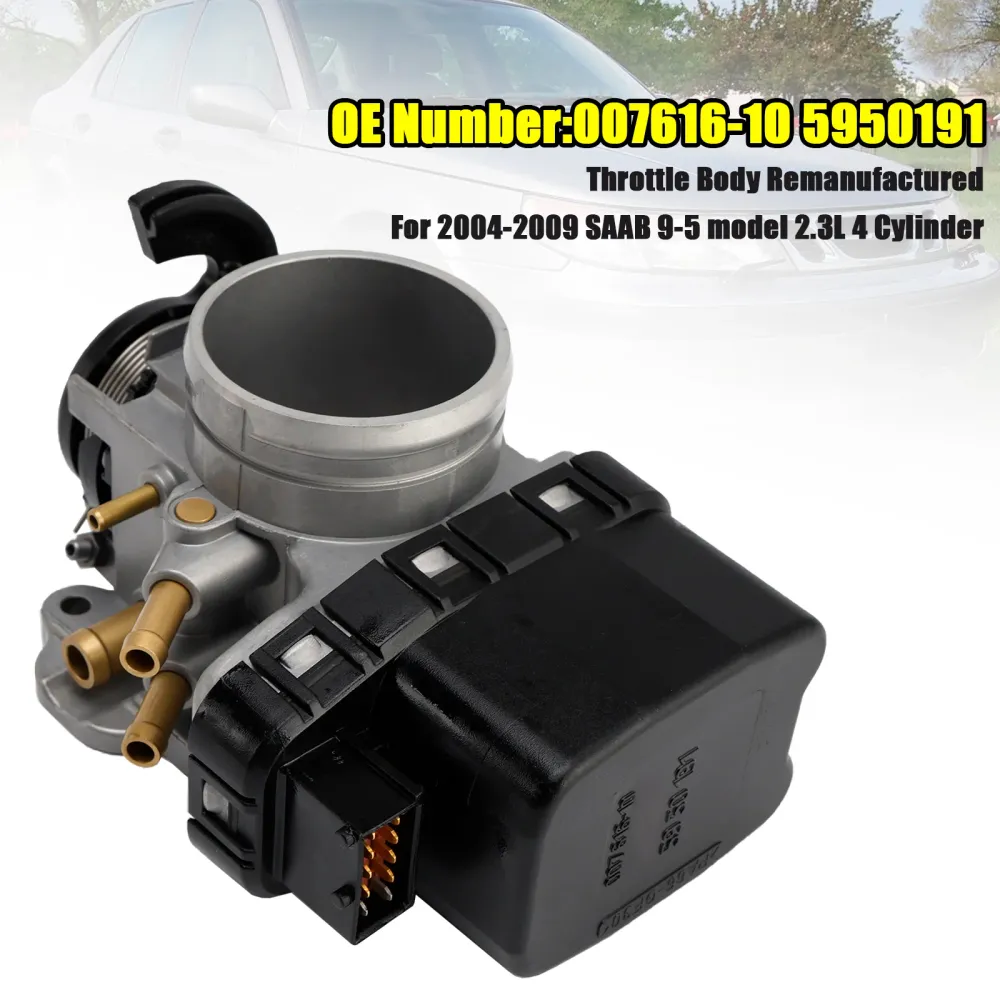 Gasspjäll 5950191 00761610 För Saab 9-5 modell 2,3L 4 Cyl 2004-2009
