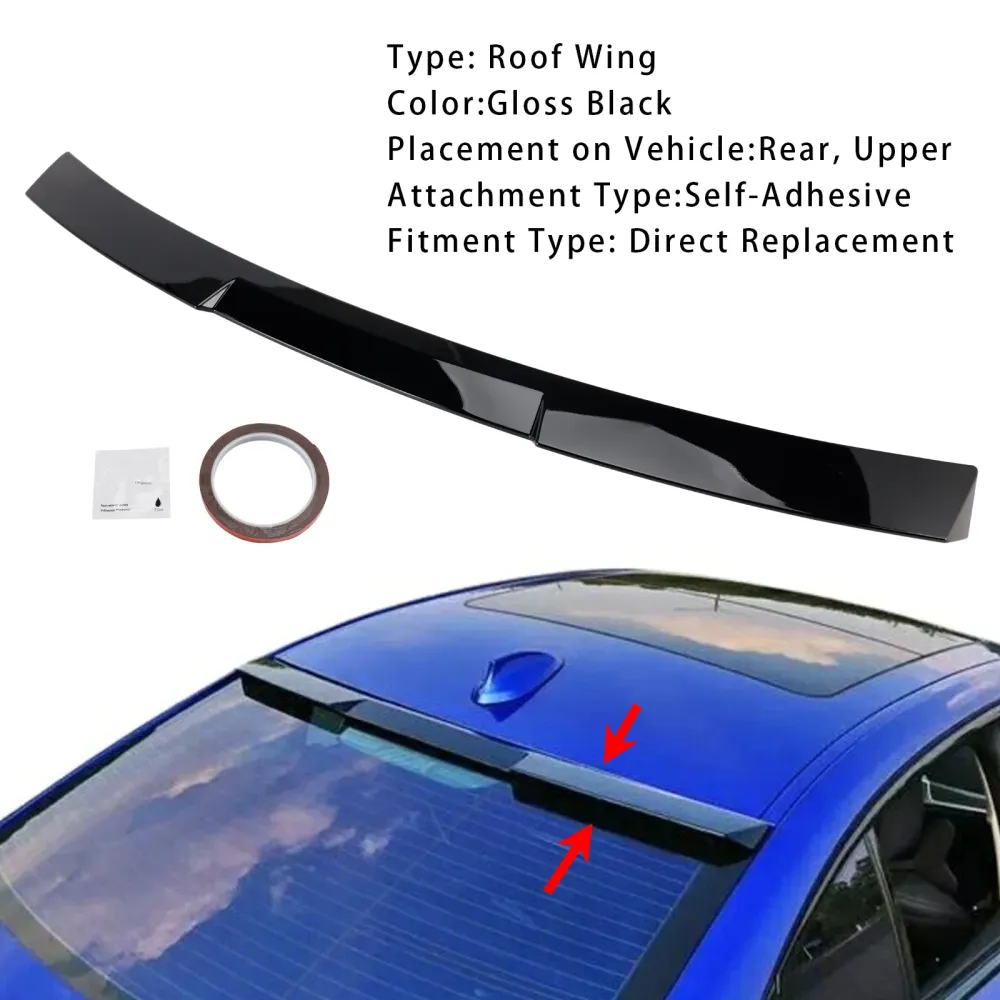 Glanssvart bakre takspoiler Fönstervinge för BMW 3-serie G20 G80 2018+