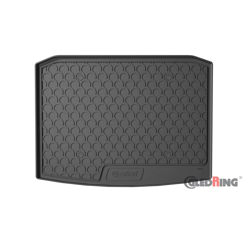 Gledring, Gummimatta för bagageutrymme, passar Skoda Karoq 4WD 7/2017- (Nedre botten)