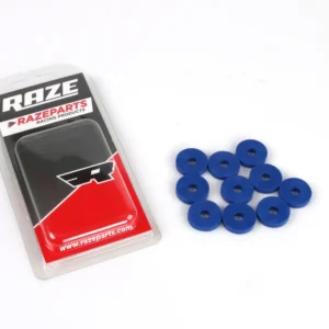 Gummibricka 6x20mm Blå 10-Pack