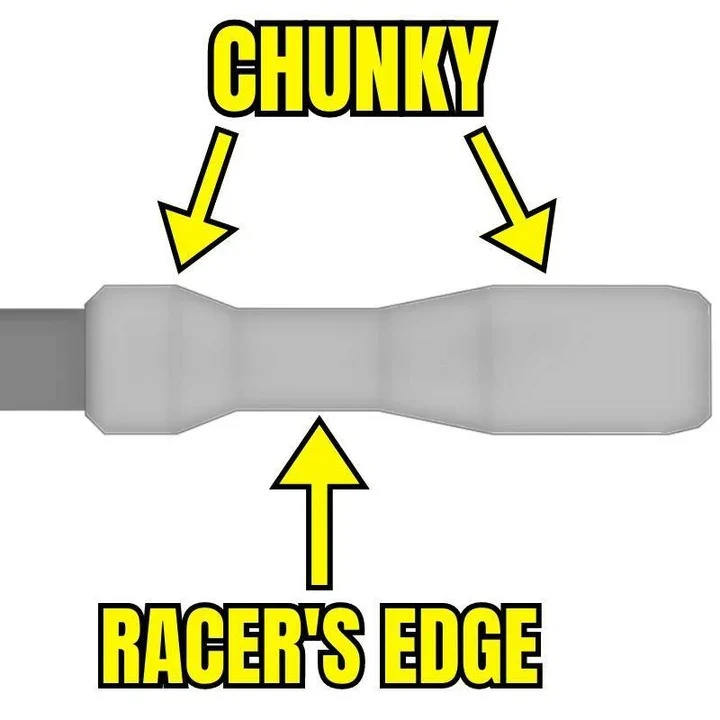 Handtag ESI FIT CR (CHUNKY/RACER'S EDGE COMBO) 130 mm Blå