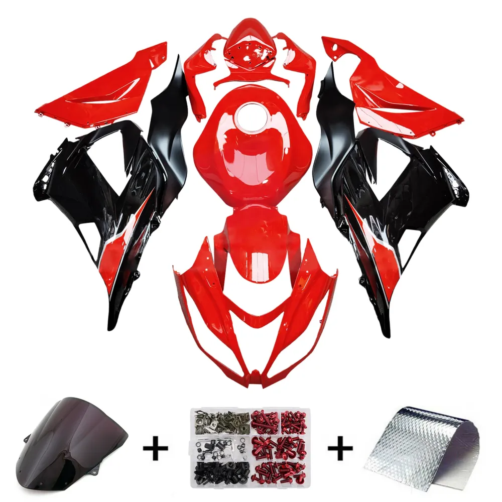 Injection Fairing Kit Bodywork Plast ABS passform för Kawasaki ZX6R 636 2013-2018