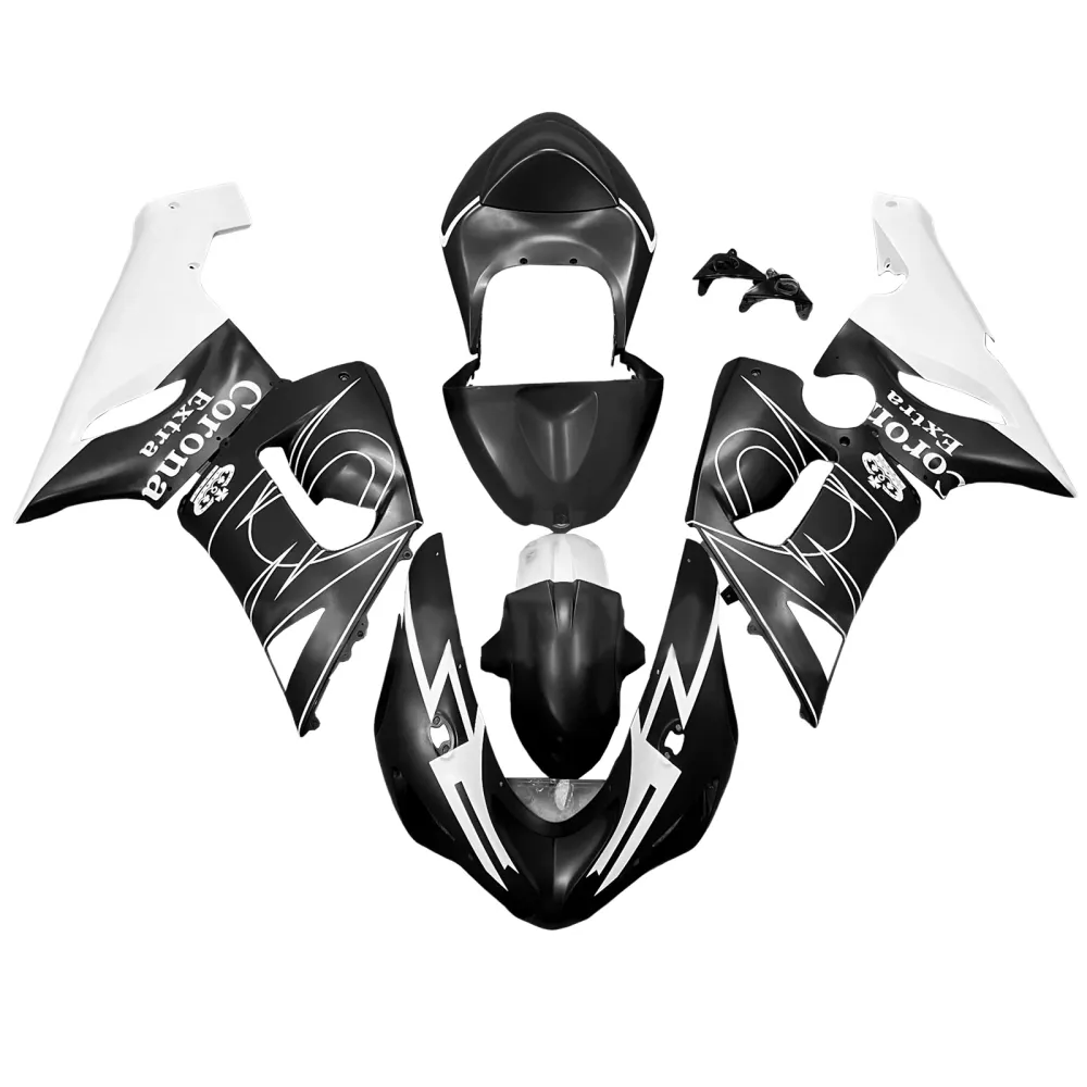 Injection Fairing Kit Bodywork Plast ABS passform för Kawasaki ZX6R 636 2005-2006