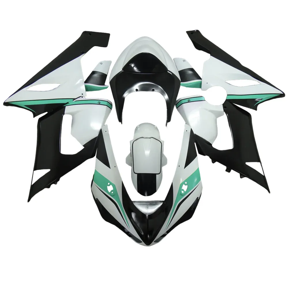 Injection Fairing Kit Bodywork Plast ABS passform för Kawasaki ZX6R 636 2005-2006