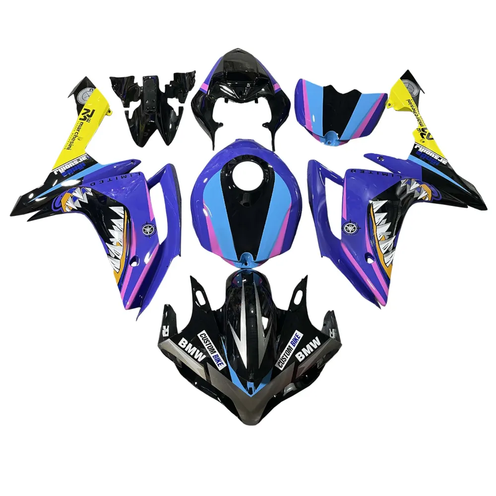 Injection Fairing Kit Bodywork Plastic ABS Yamaha YZFR1 YZF-R1 2007-2008