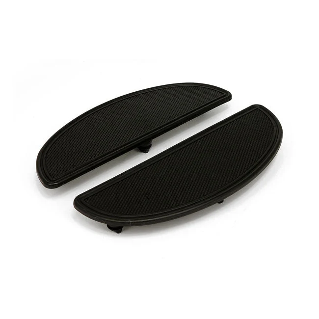 Knurled Ribbed Oval Fotplattor Pads till Harley