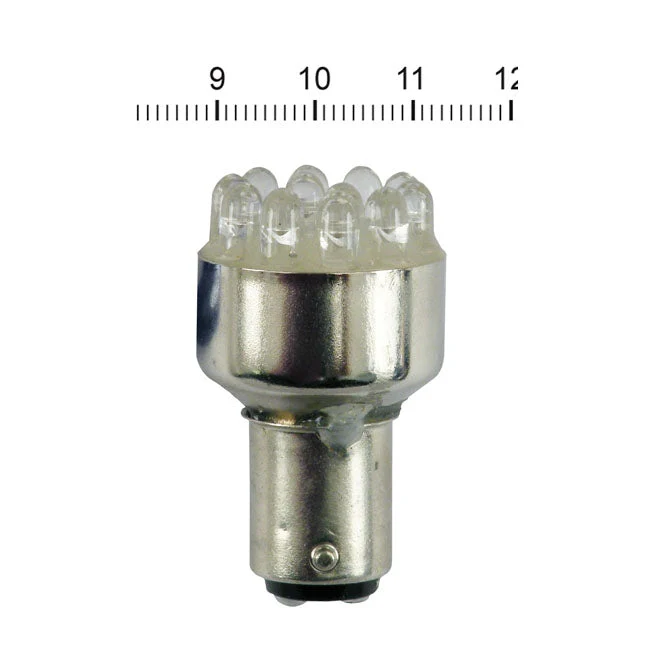 MC Lampa LED 1157 BAY15D Röd
