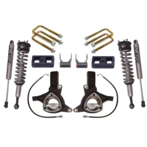 MaxTrac 07-16 GM C1500 2WD w/Cast Steel Susp. 7in/4in MaxPro Elite Spindle Lift Kit w/FOX Shocks