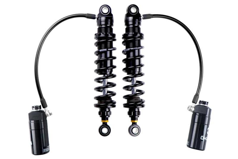 Ohlins 14-26 Harley FL Touring STX 36 Twin Blackline 13in Blk Reservoir Shocks Min 250lb-Max 575lb