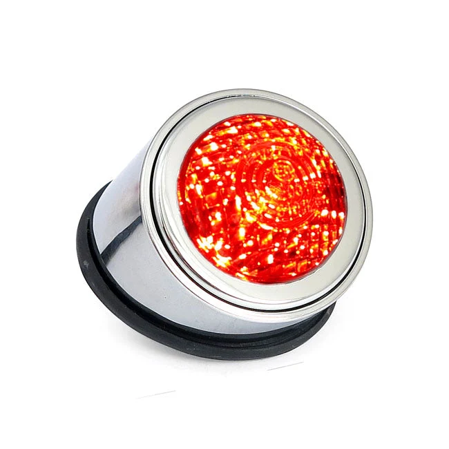 Old School Typ 1 LED Bakljus Klar Lins Krom