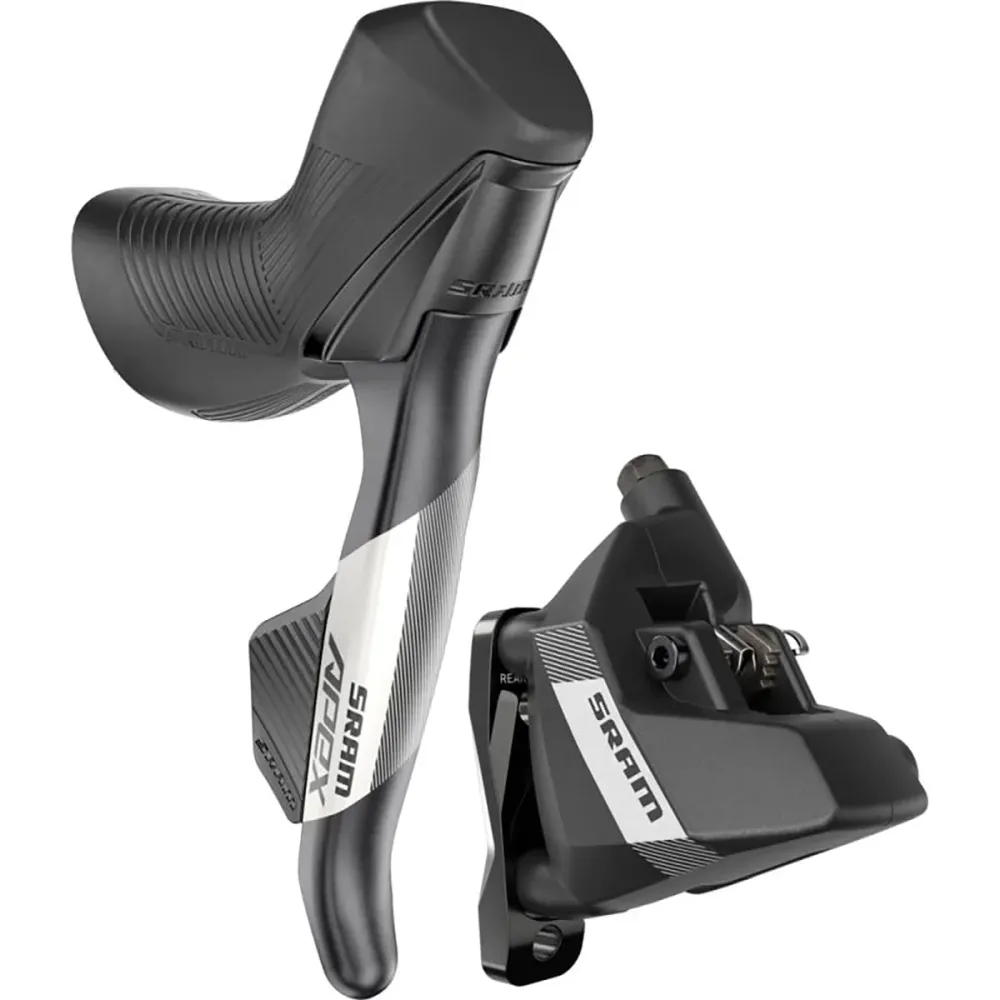 Par SRAM APEX AXS D1 HRD 1x12 Flat Mount Discless-spakar och bromsok