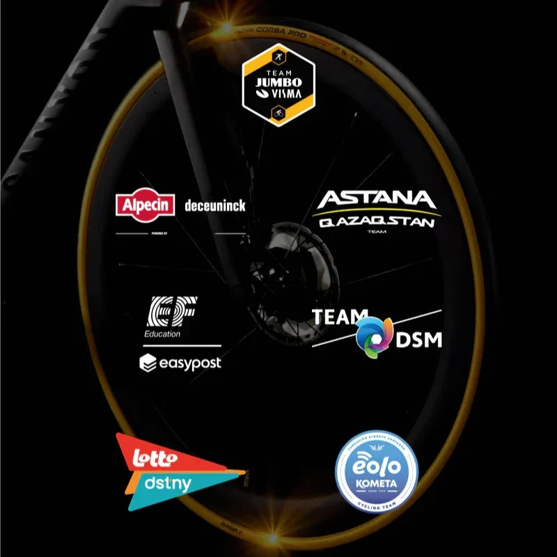 Par VITTORIA CORSA PRO 700c Tubeless Ready-däck - Limited Edition Gold