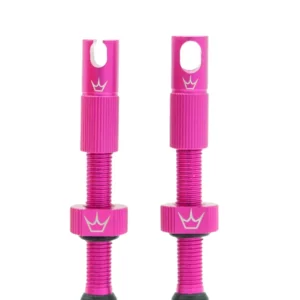 PEATY'S x Chris King MK2 Presta 60 mm slanglösa ventiler (x2) Rosa