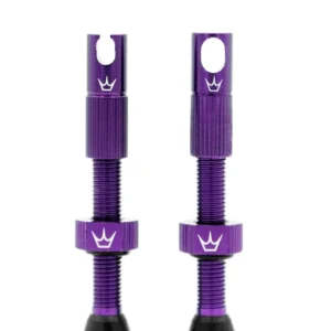 PEATY'S x Chris King MK2 Presta 42 mm slanglösa ventiler (x2) Violett