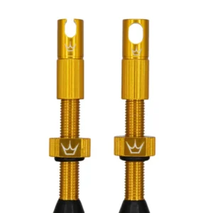 PEATY'S x Chris King MK2 Presta 42 mm slanglösa ventiler (x2) Guld