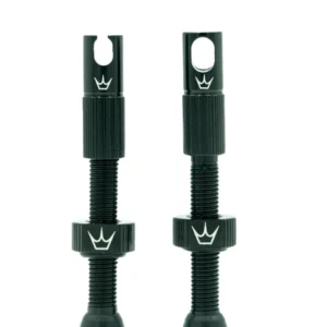PEATY'S x Chris King MK2 Presta 42 mm slanglösa ventiler (x2) Svart