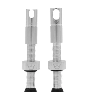 PEATY'S x Chris King MK2 Presta 60 mm slanglösa ventiler (x2) Silver