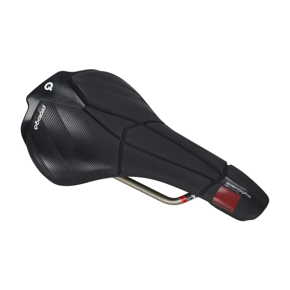 PROLOGO SCRATCH M5 AGX RAILS kolfibersadel 140 mm bred Svart