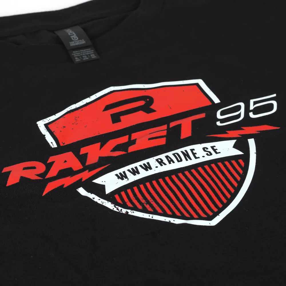 Raket T-shirt svart Barn XL