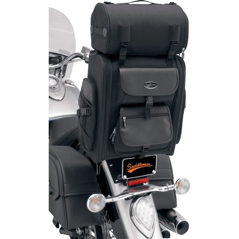 Saddlemen S2200E Expanderbar Sissy Bar Väska MC