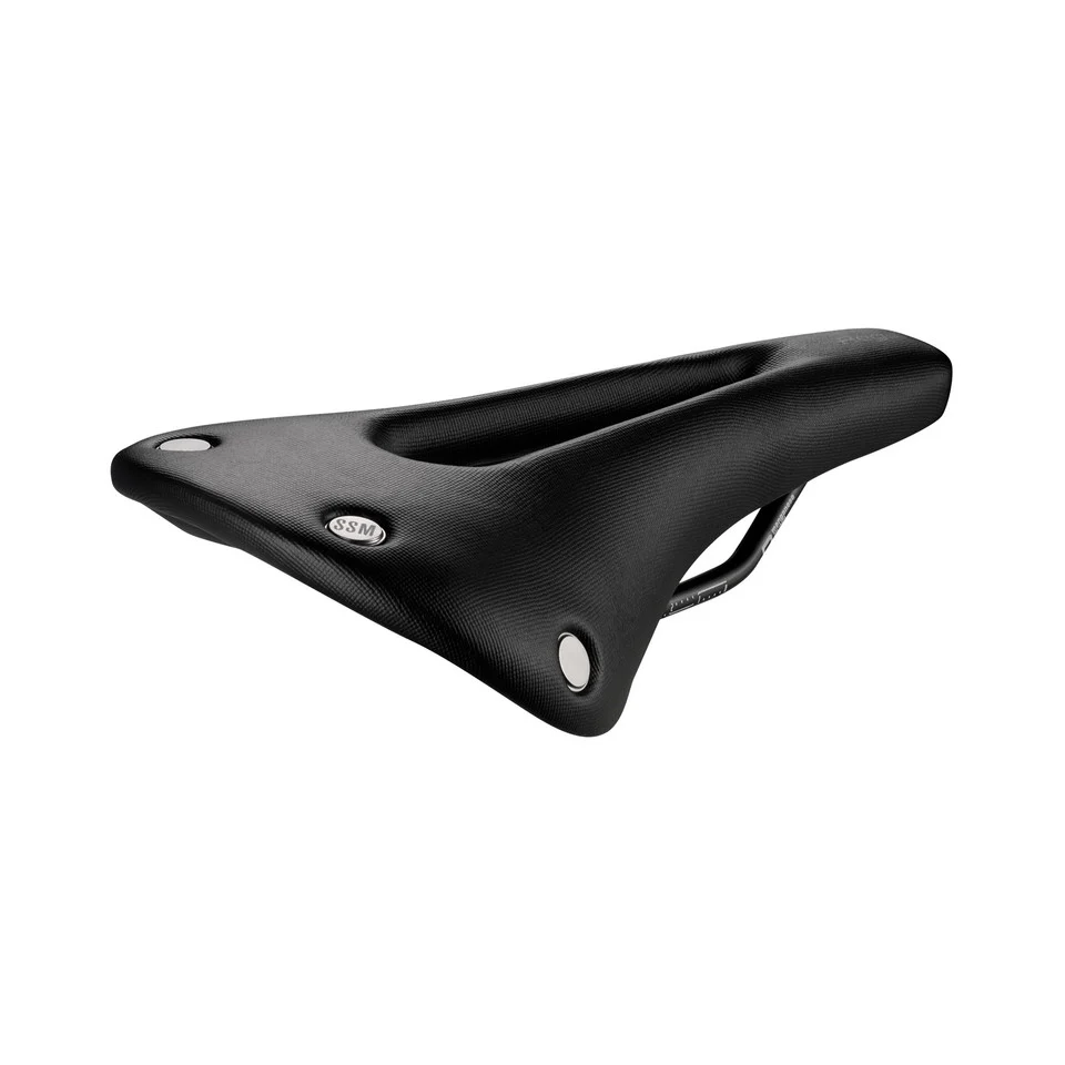 Sadel SAN MARCO REGAL SHORT OPEN-FIT DYNAMIC S2 Bredd 140 mm Skenor Mangan