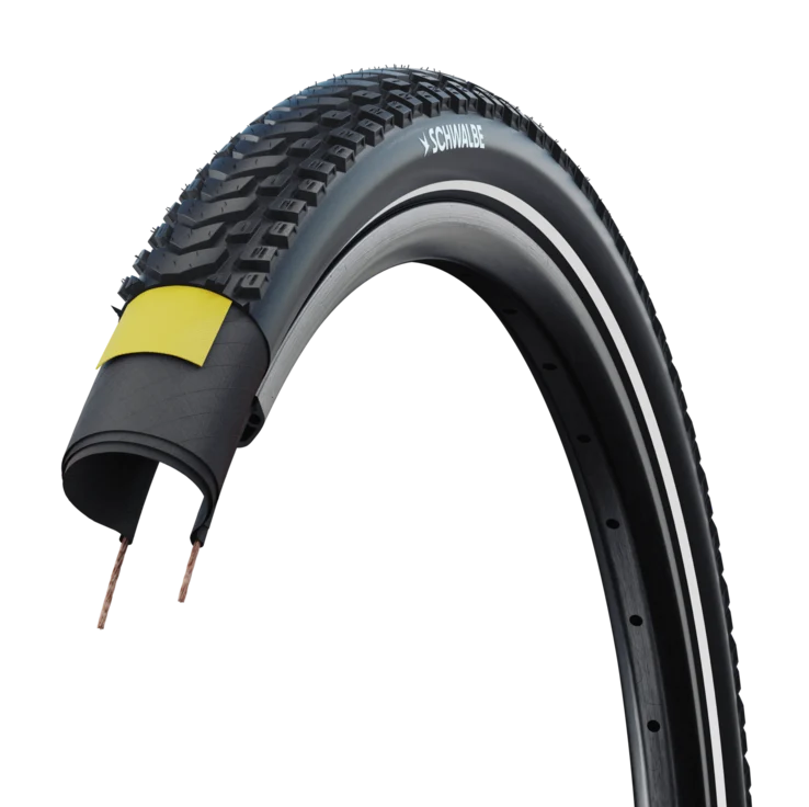 SCHWALBE MARATHON MONDIAL 700x47 ADDIX V-Guard Reflex TubeType Soft Black däck