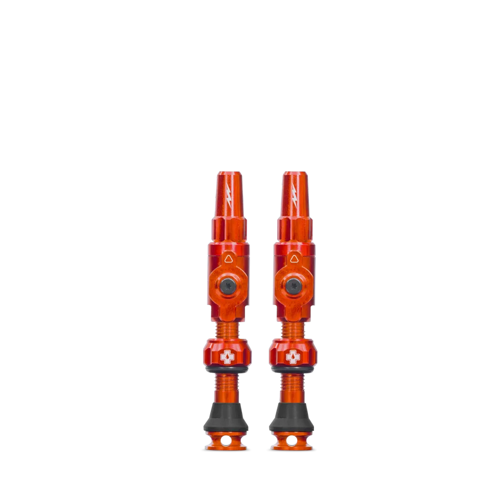Slanglösa ventiler MUC-OFF Big Bore Lite (Presta) Medium Orange