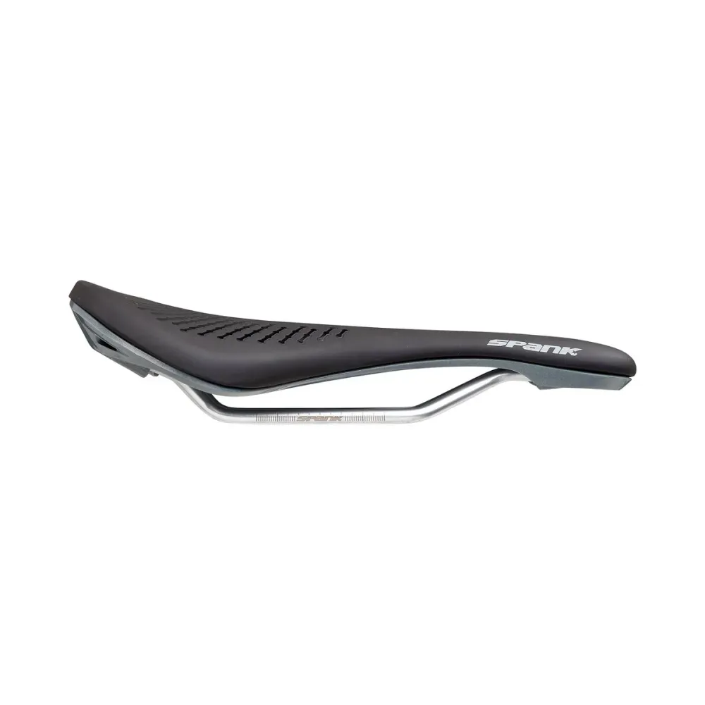 SPANK OOZY 220 144 mm sadel CrN/Ti skenor Grå