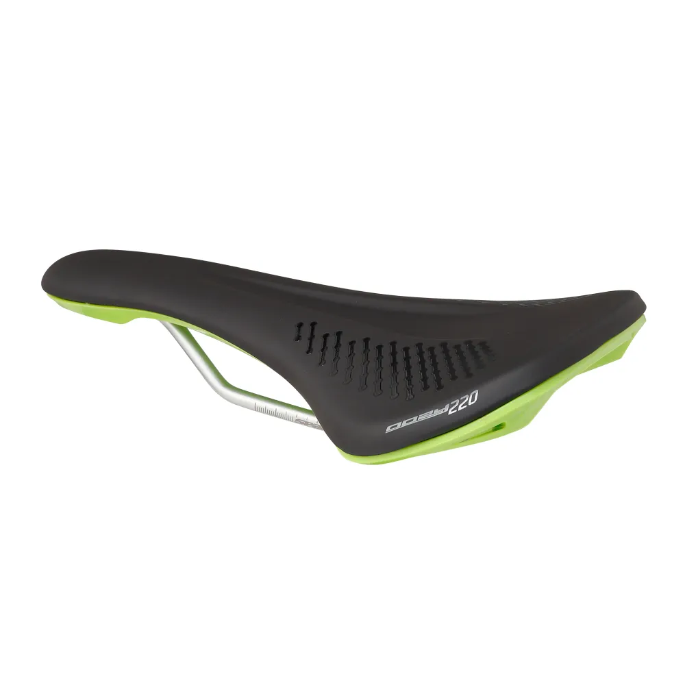 SPANK OOZY 220 144 mm sadel CrN/Ti skenor Grön