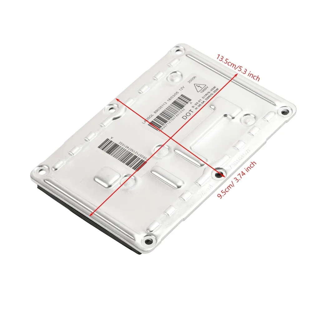 Strålkastare HID Ballast Control Unit Module 4 PIN 3D0907391B För Audi A4 Volvo