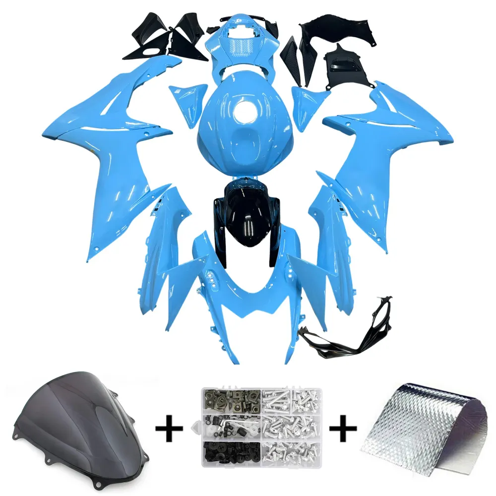 2011-2024 Suzuki GSXR 600/750 K11 Amotopart Injection Fairing Kit Karosseri Plast ABS #101