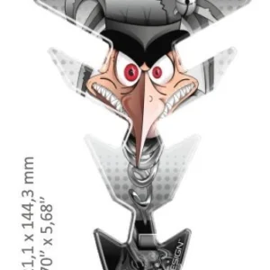 Tankpad "Slim Face" - silver/grå