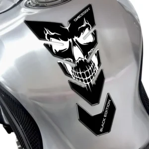 Tankskydd "SKULL5" - vit