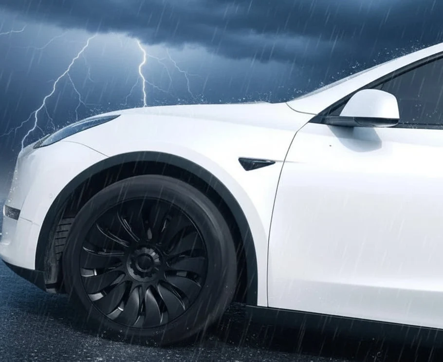 Tesla Model Y 19" Fulltäckande Storm-hjulkapslar - Gun Metal Grey