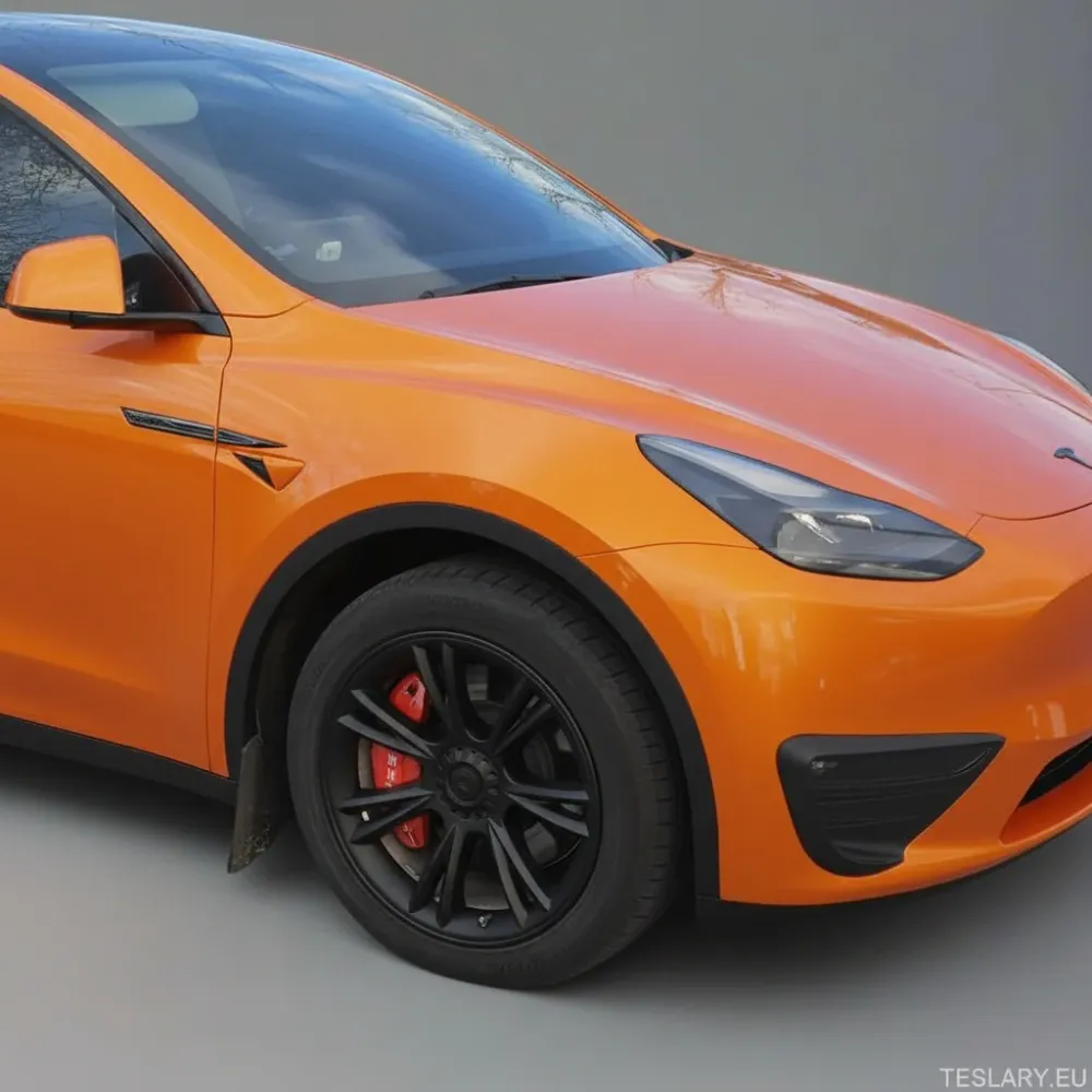 Tesla Model Y UNIK S14 19" Gemini-stil - Mattsvart