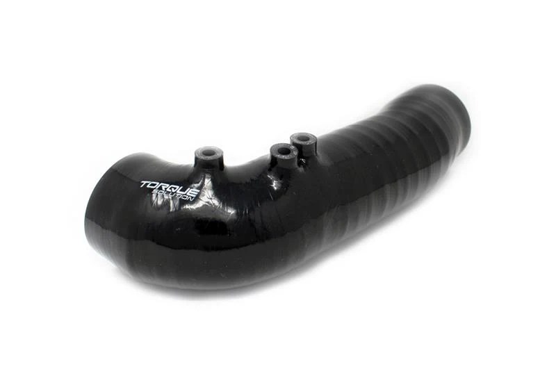 Torque Solution Turbo Inlet Hose Black (Non-Recirc): 02-07 Subaru WRX / 04-20 STI / 05-09 Legacy GT