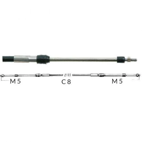 Ultraflex Reglagekabel C8 universal för inombordare 39 fot