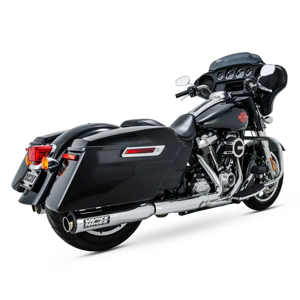 Vance & Hines Supersport 400 Krom Slip-On Ljuddämpare till Harley