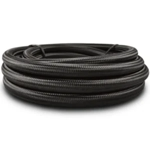 Vibrant -6 Black Nylon Braided Flex Hose w/PTFE Liner (150ft Roll)